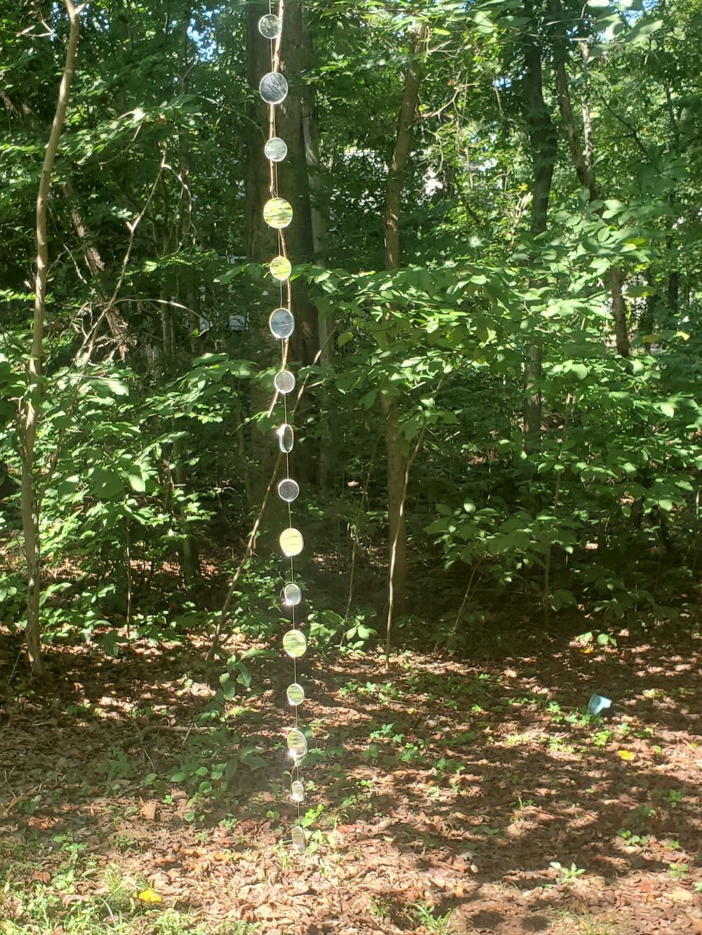 35" L MIRRORED GARLAND Suncatcher Handcrafted Garland | Hanging Wall Art Decor